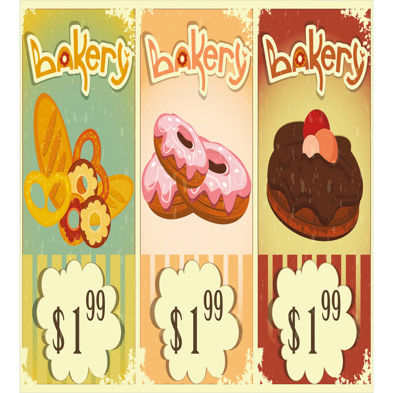 Bakery Shop Pastries Duvet Cover Set