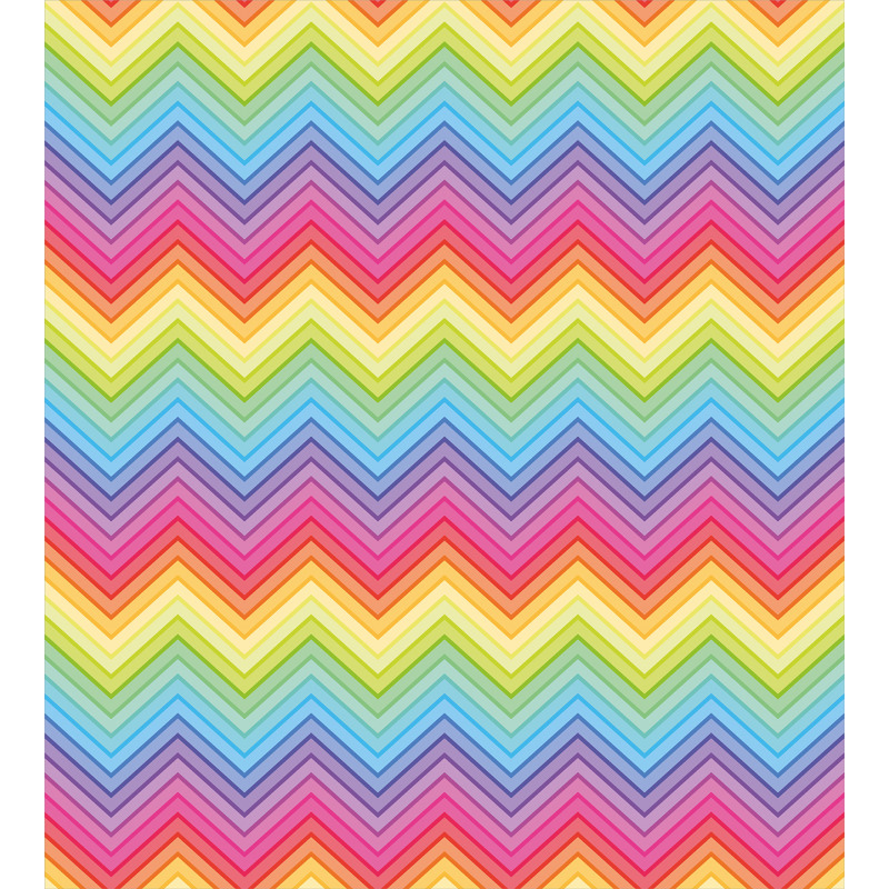 Colorful Vivid Chevron Duvet Cover Set