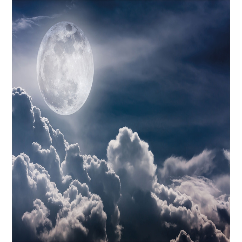 Celestial Photo Full Moon Duvet Cover Set