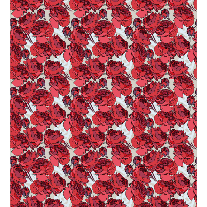 Vibrant Roses Bouquet Duvet Cover Set