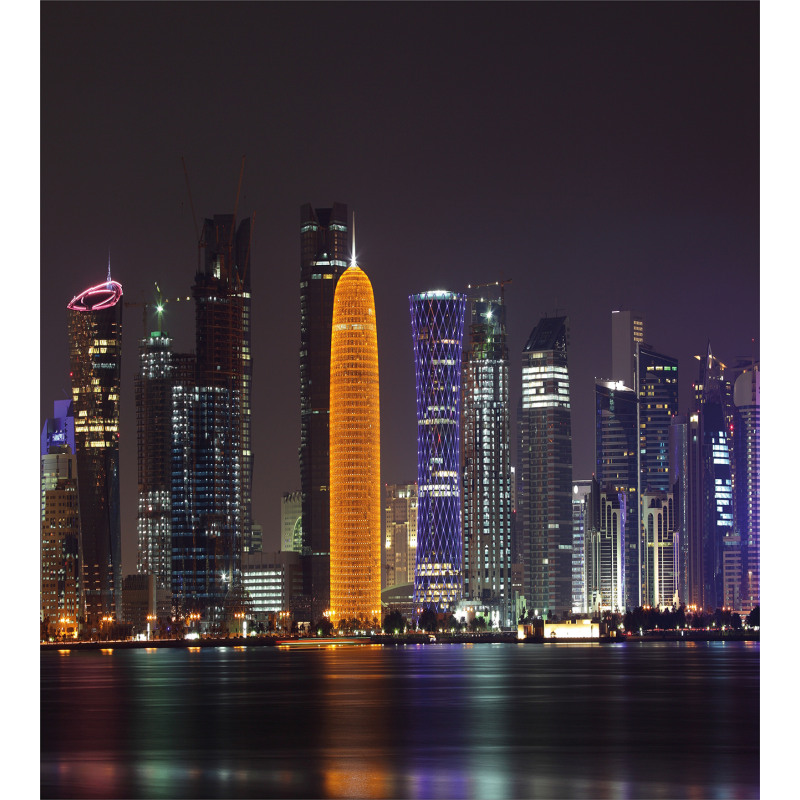 Qatar Middle East Town Duvet Cover Set