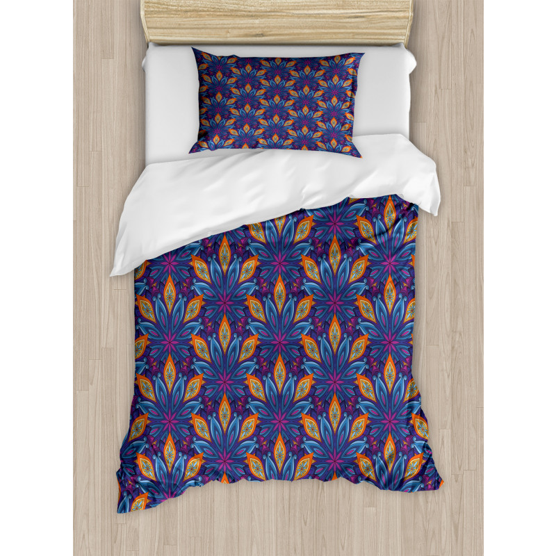 Vibrant Floral Ornate Duvet Cover Set