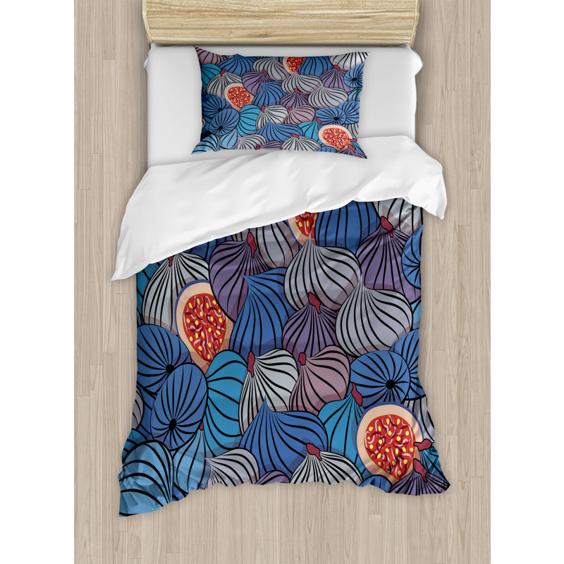 Fig Fruits Pattern Spring Duvet Cover Set