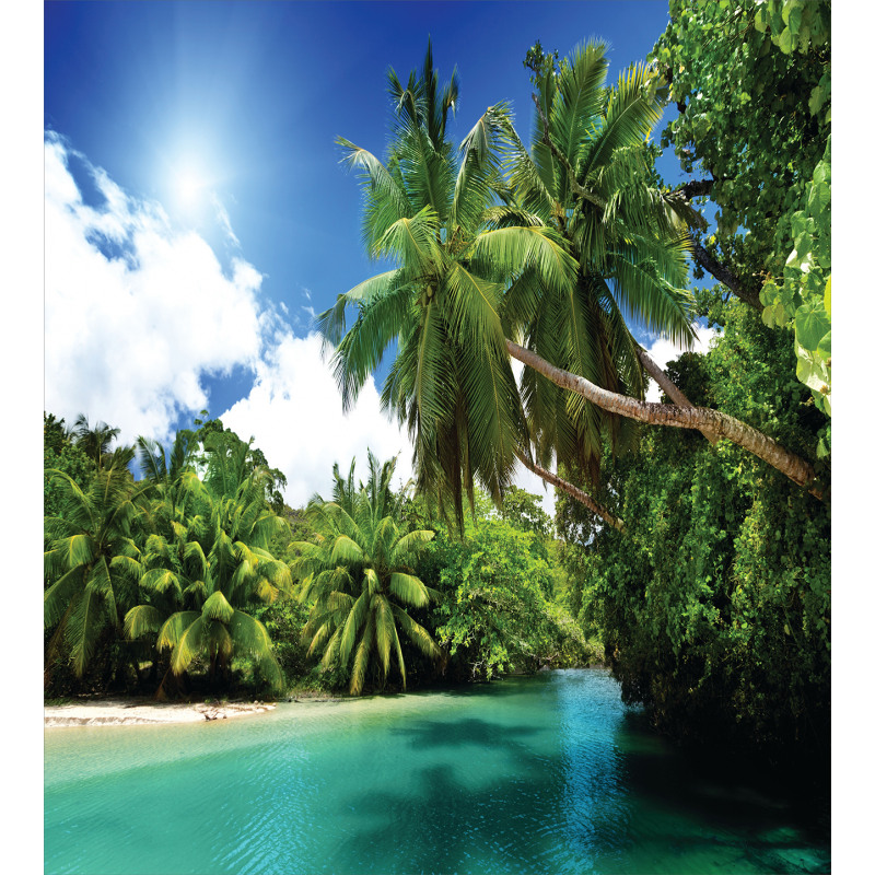 Mahe Island Lake Palms Duvet Cover Set