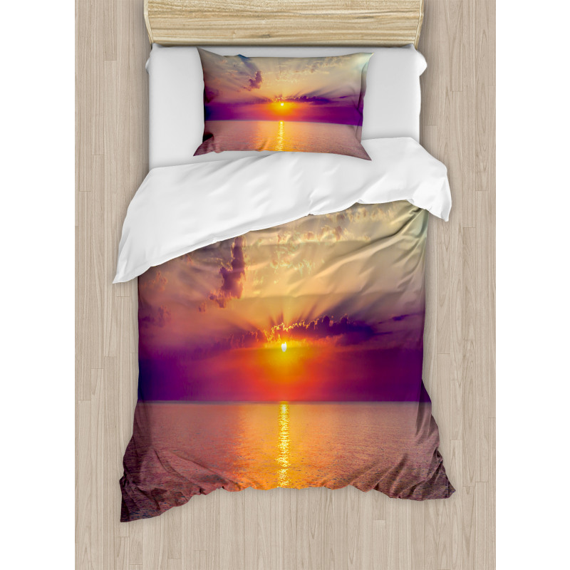 Dawn Sea Tranquil View Duvet Cover Set