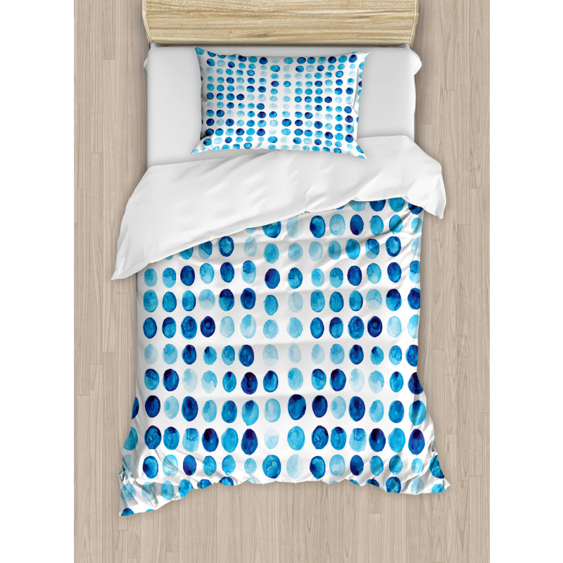 Hand Drawn Circles Cells Duvet Cover Set