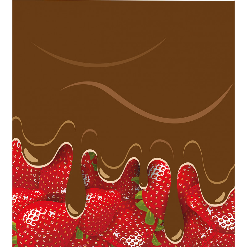 Strawberries Chocolate Duvet Cover Set