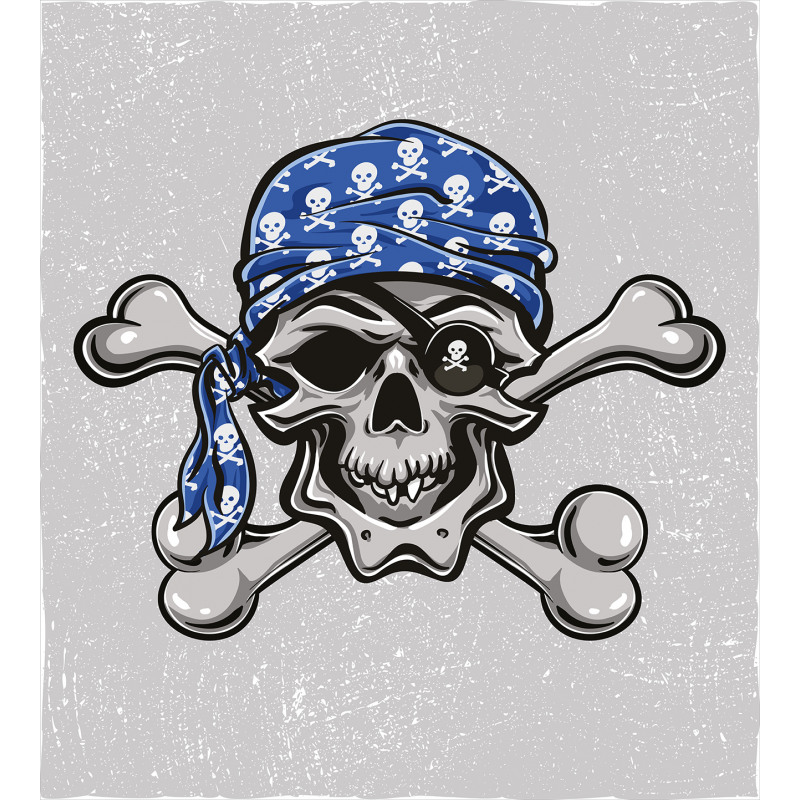 Pirate Evil Head Bones Duvet Cover Set
