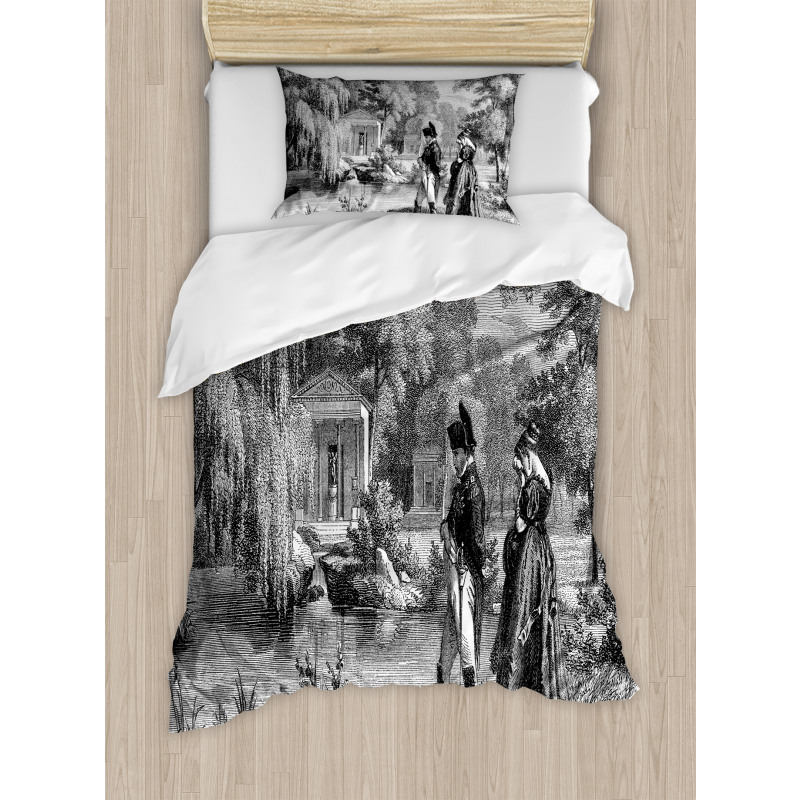 Napoleon Woman Garden Duvet Cover Set