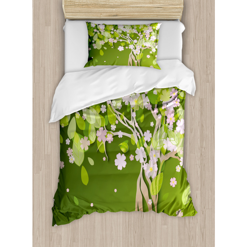 Blossoming Petals Florets Duvet Cover Set