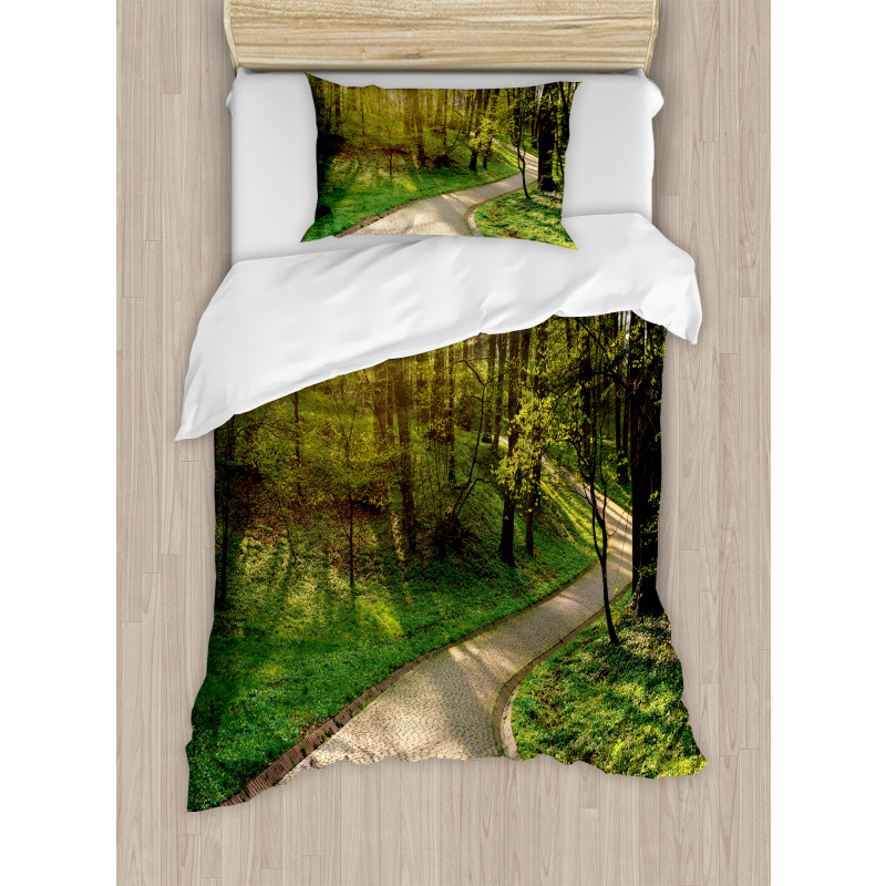 Footpath Green Park Duvet Cover Set