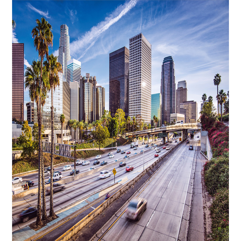 Downtown Los Angeles USA Duvet Cover Set