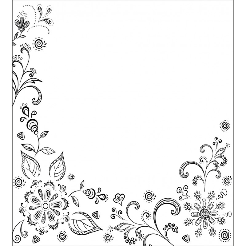 Botanical Sketchy Bouquet Duvet Cover Set