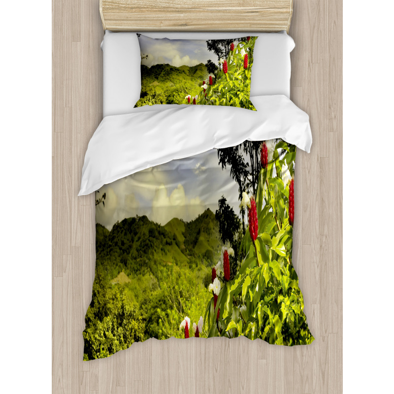 Rural Scenery Costa Rica Duvet Cover Set