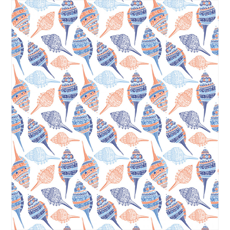 Abstract Marine Seashells Duvet Cover Set