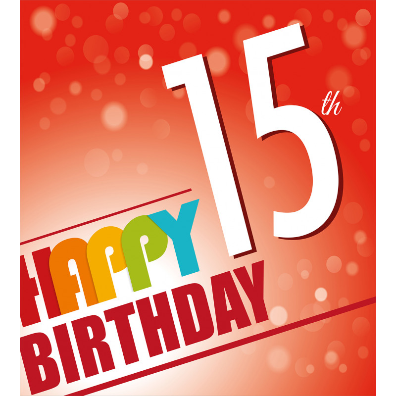 15th Birthday Concept Duvet Cover Set