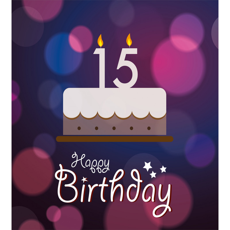 15 Birthday Cake Duvet Cover Set