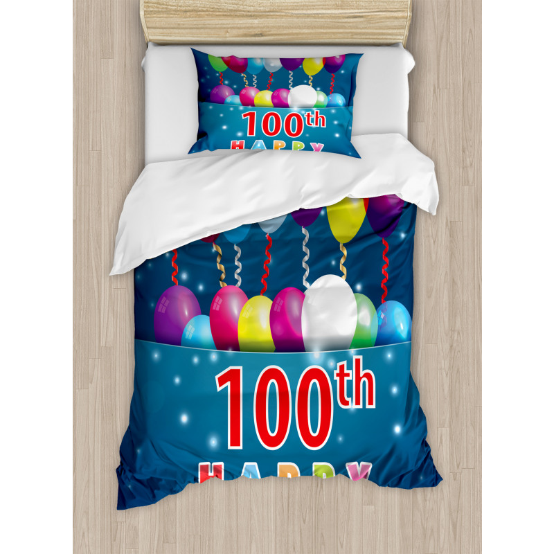 Balloons on Stars Duvet Cover Set