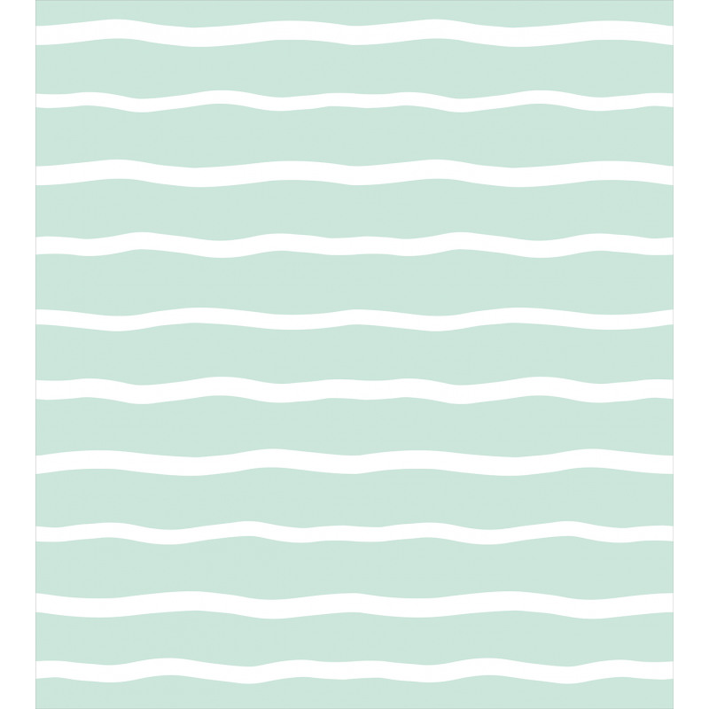 Wavy Lines White Striped Duvet Cover Set