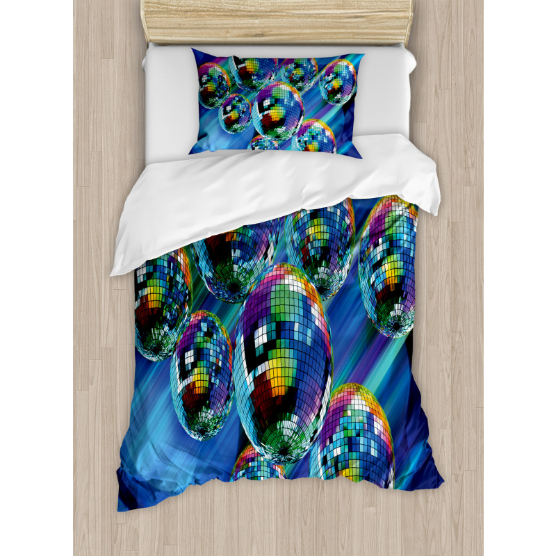 Colorful Disco Club Duvet Cover Set