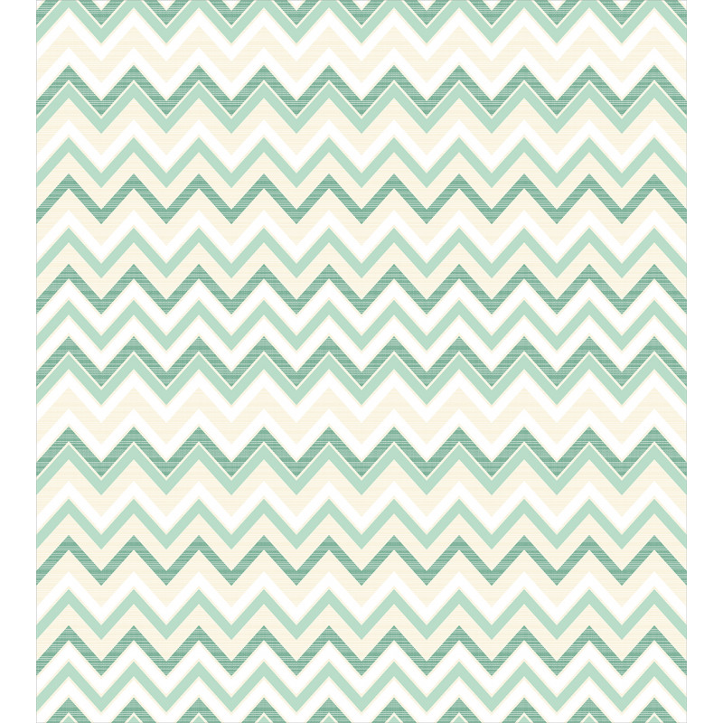 Blurry Abstract Zig Zag Duvet Cover Set