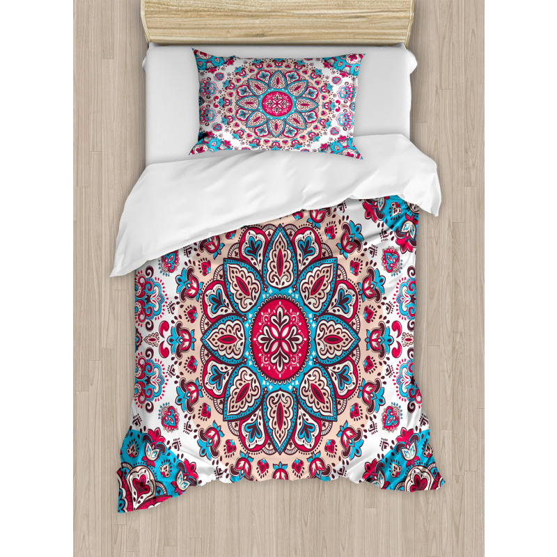 Oriental Style Floral Retro Duvet Cover Set