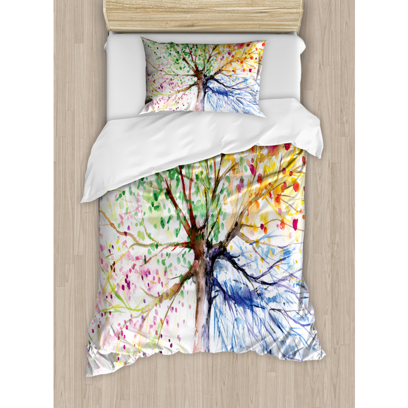 4 Seasons Colorful Duvet Cover Set