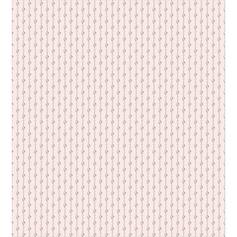 Stripe Sketch Heart Duvet Cover Set
