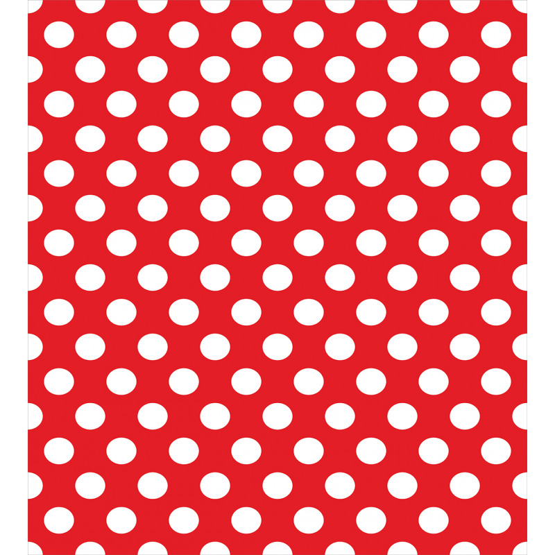 Pop Art White Polka Dots Duvet Cover Set