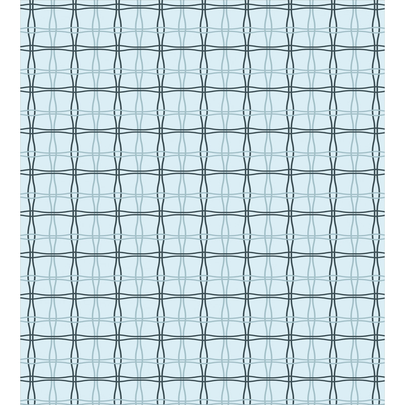 Square Wavy Lines Patterns Duvet Cover Set