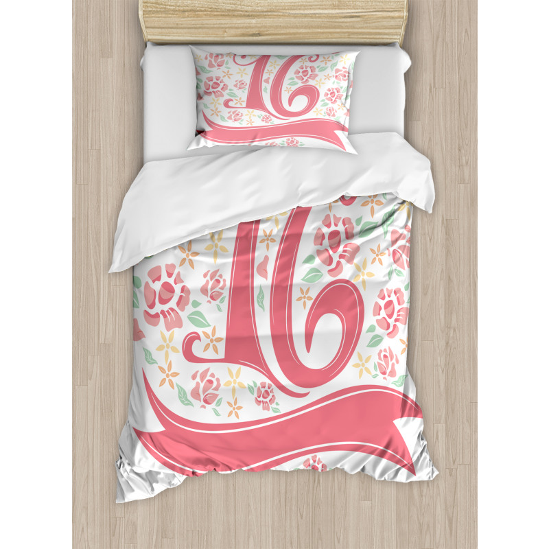 Floral 16 Duvet Cover Set