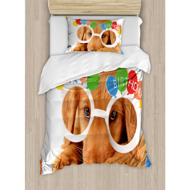 Puppy Dog Birthday Duvet Cover Set