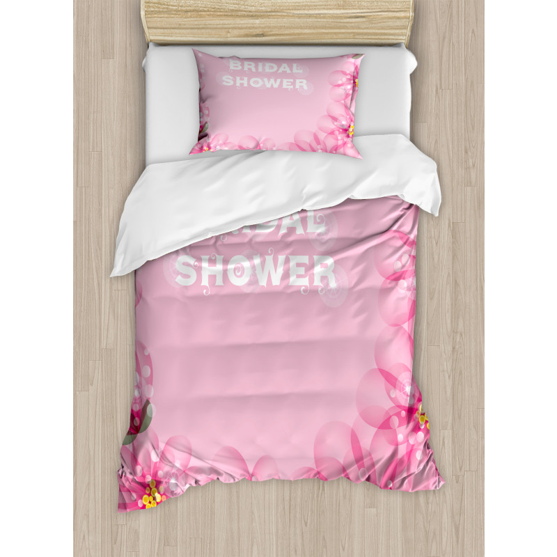 Abstract Petals Dots Duvet Cover Set