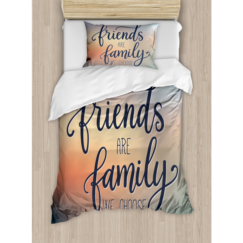 Friends are Family BFF Duvet Cover Set