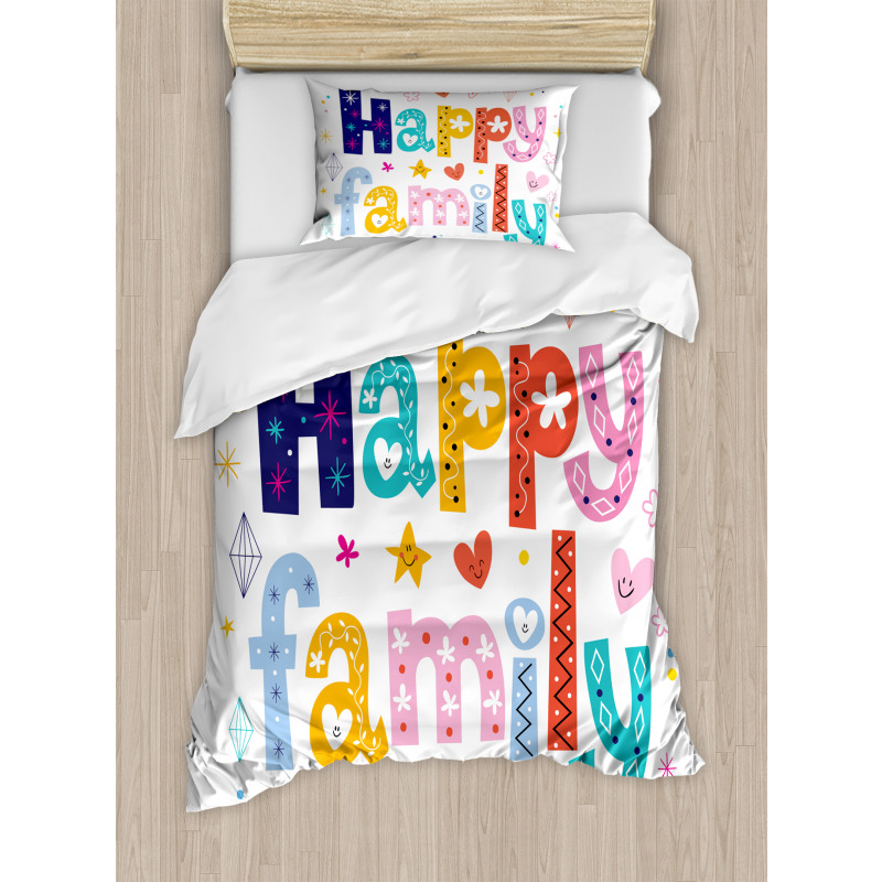 Happy Family Floral Duvet Cover Set