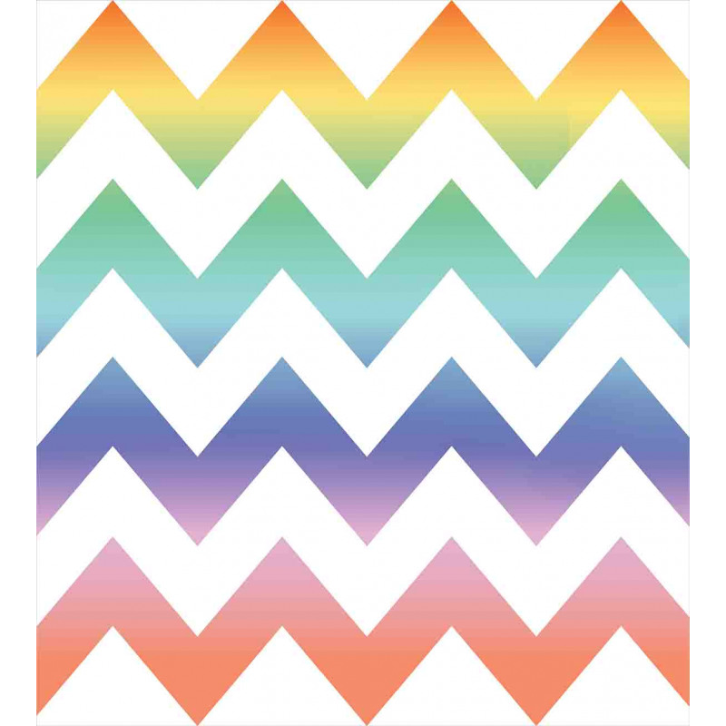 Large Zig Zag Pattern Duvet Cover Set