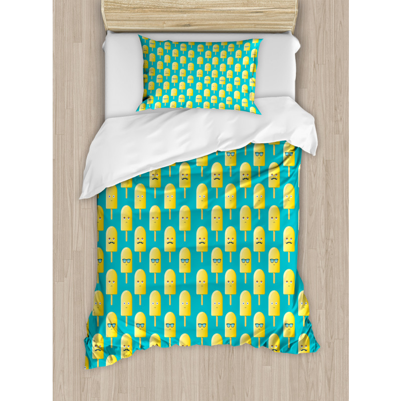 Lemon Flavor Face Duvet Cover Set