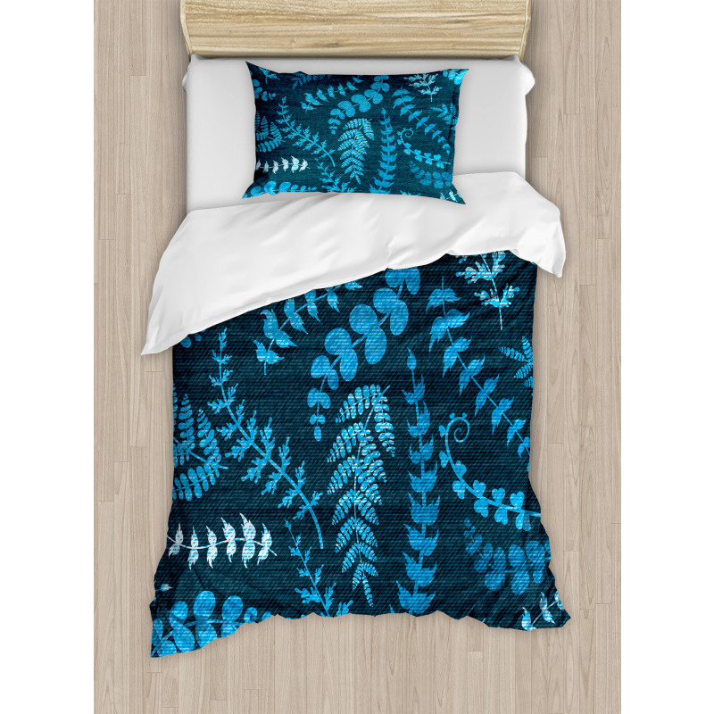 Floral Swirl Leaves Branch Duvet Cover Set