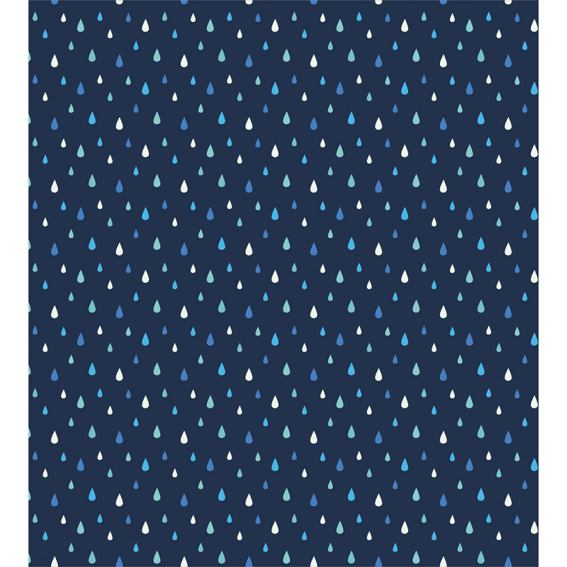 Indigo Rain Drops Duvet Cover Set