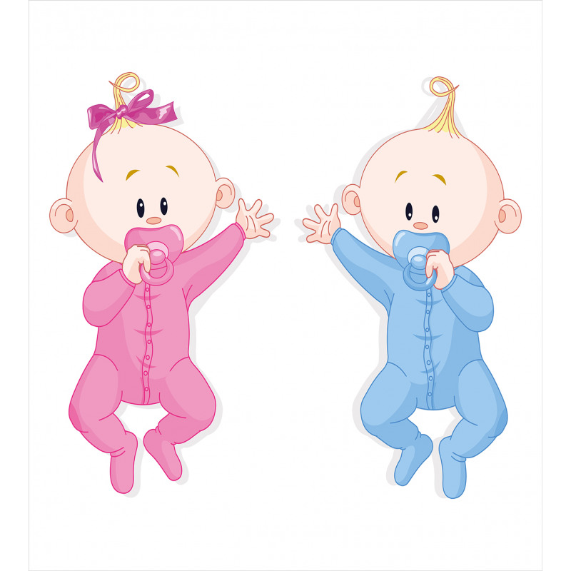 Babies with Pacifiers Duvet Cover Set