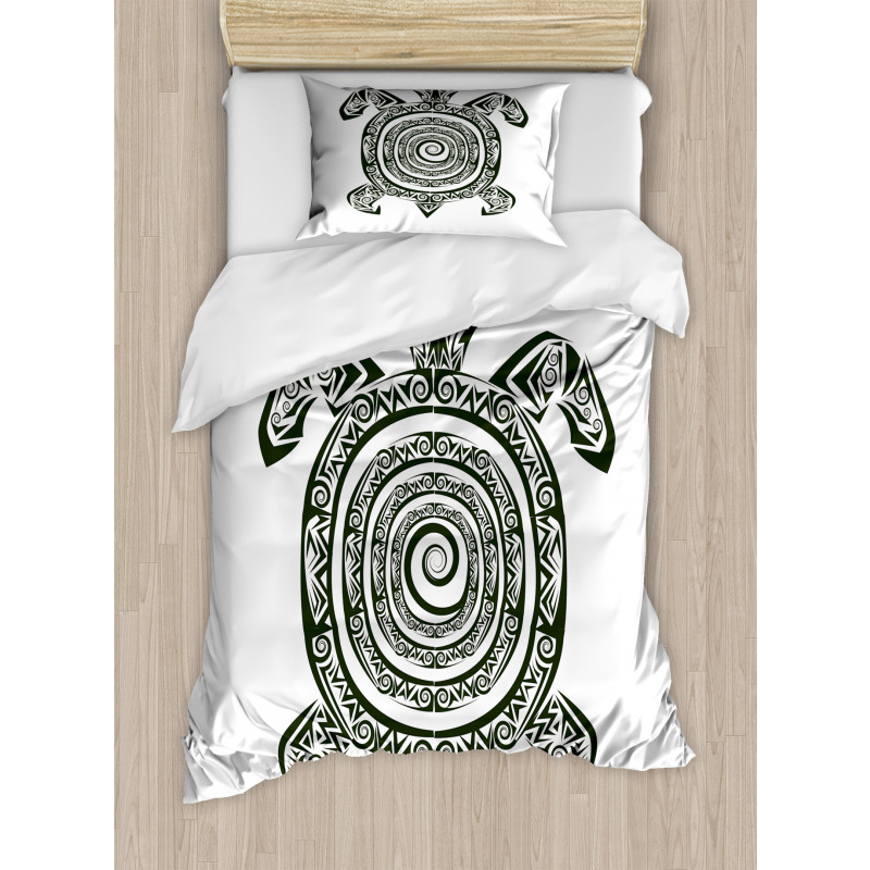 Turtle Maori Duvet Cover Set