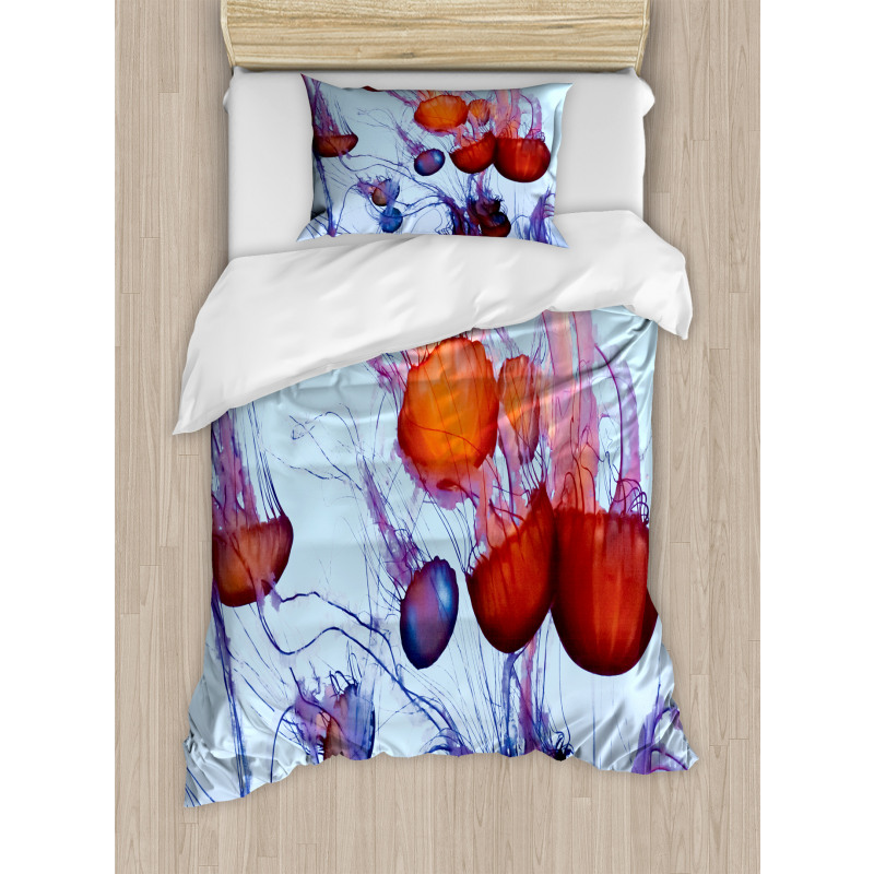 Jellyfish in the Ocean Duvet Cover Set