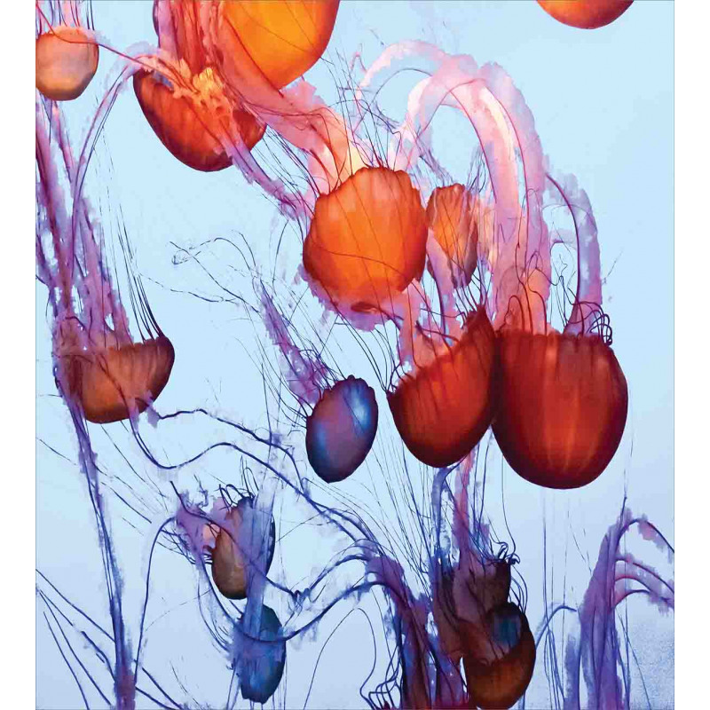 Jellyfish in the Ocean Duvet Cover Set