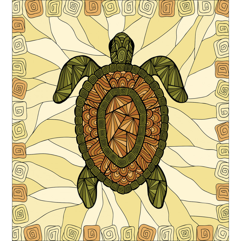 Turtle Zentangle Artwork Duvet Cover Set