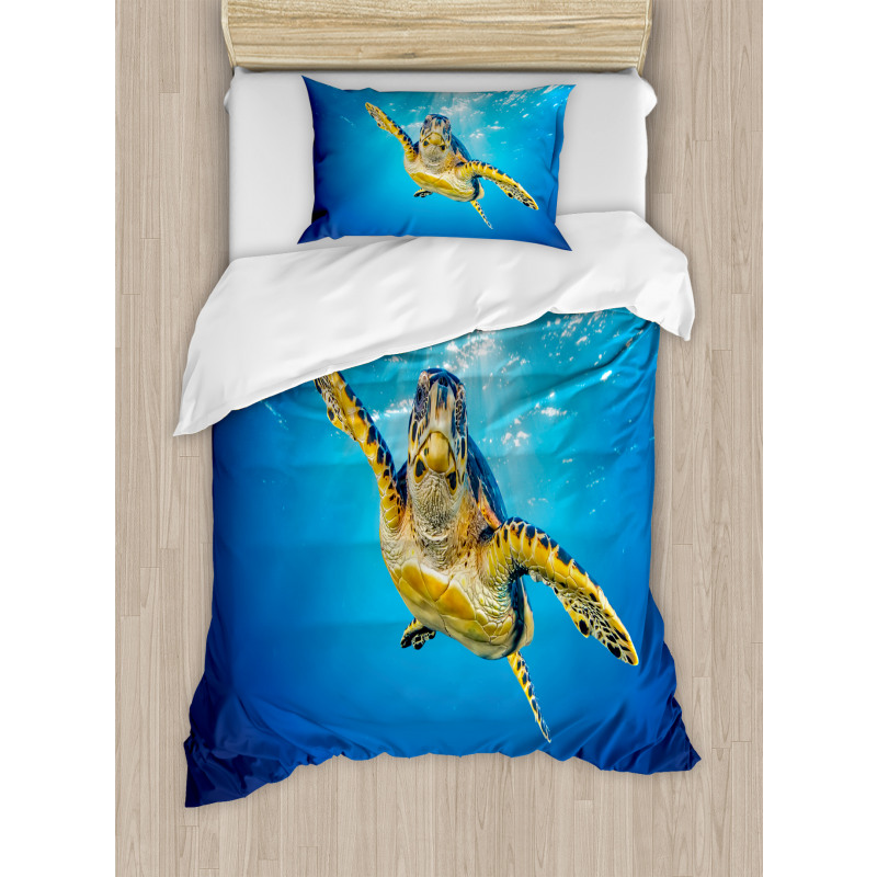 Blue Waters Swimming Duvet Cover Set