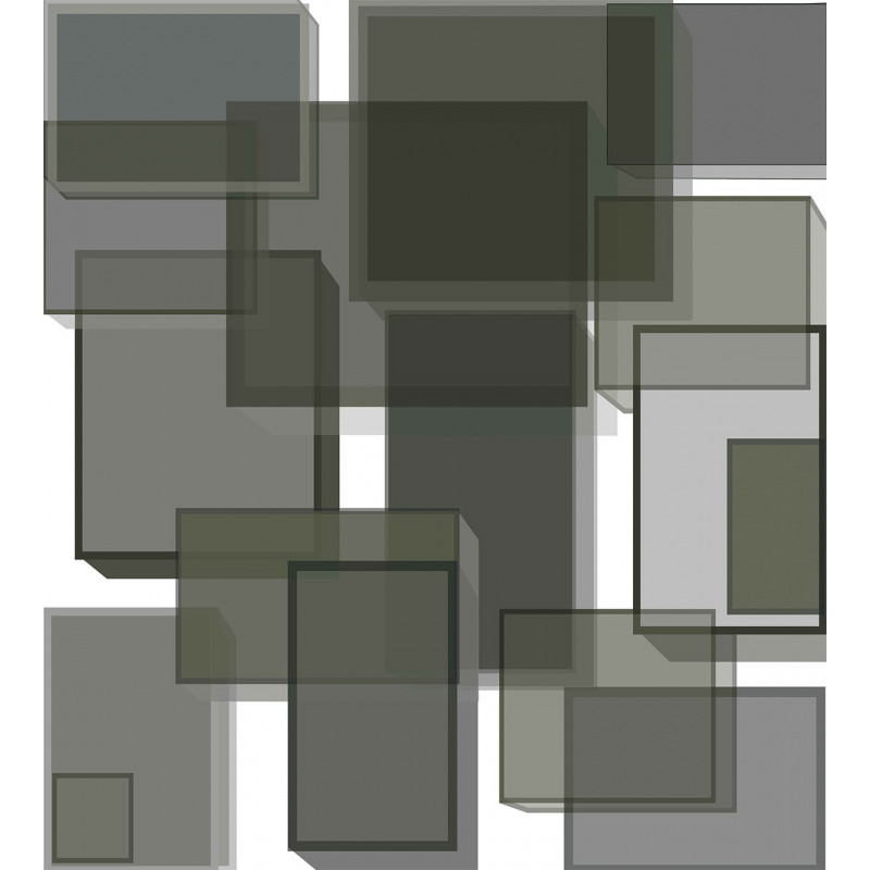 Cubes Modern Abstract Duvet Cover Set
