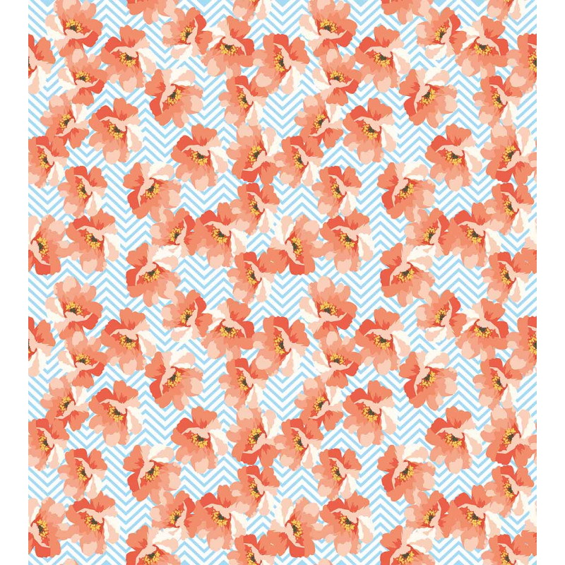 Romantic Poppy Flowers Duvet Cover Set