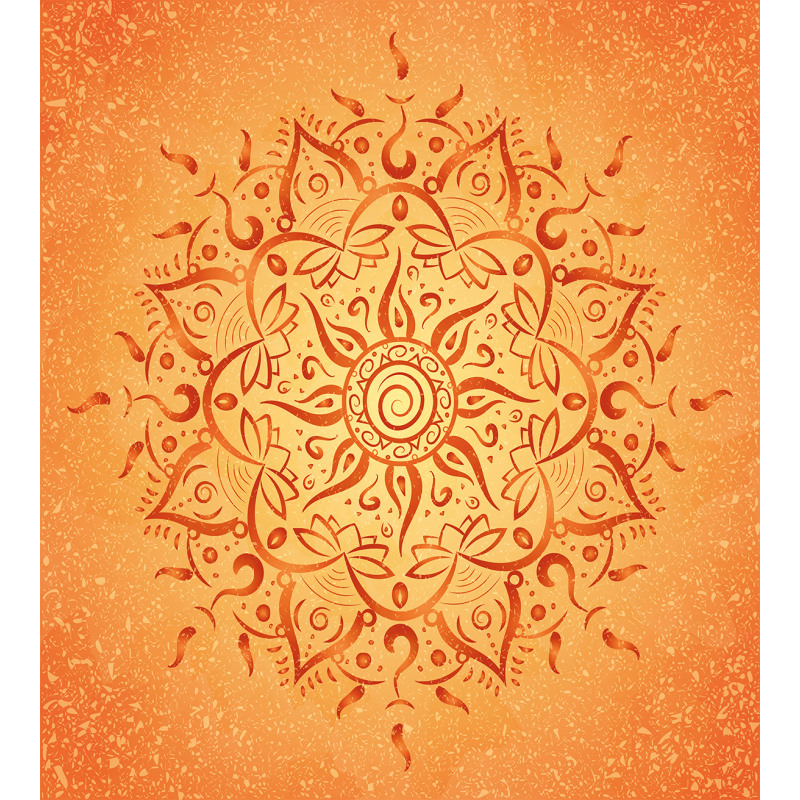 Orange Mandala Duvet Cover Set
