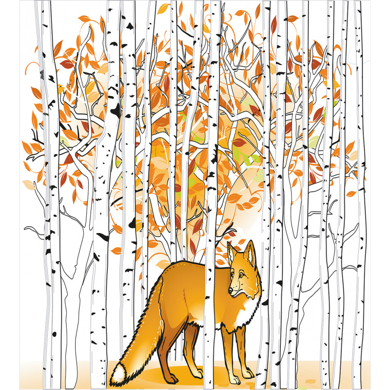 Fox Autumn Forest Duvet Cover Set