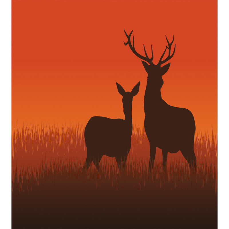 Deer Doe Autumn Duvet Cover Set